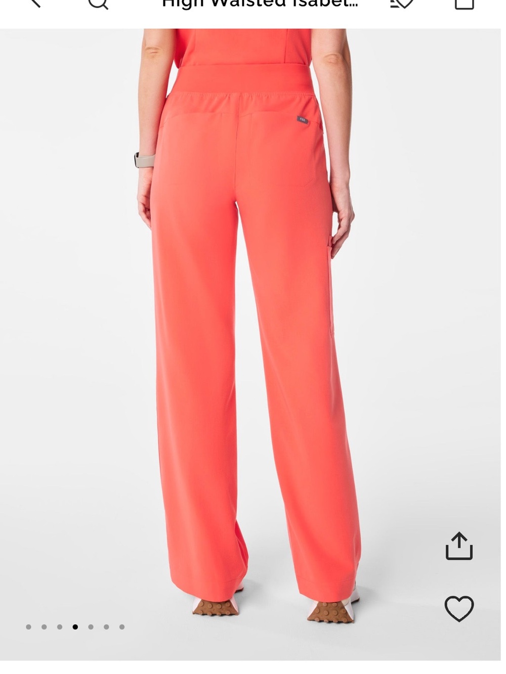 Figs Fireside Wide Leg Isabel Scrub Pants - Picture 6 of 7